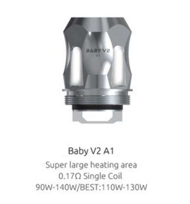Smok TFV8 Baby V2 Tank A1 Coils 0.17 ohms 3/PK
