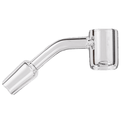 Quartz Banger, Flat Top, Clear Joint, 45 Deg, Clear