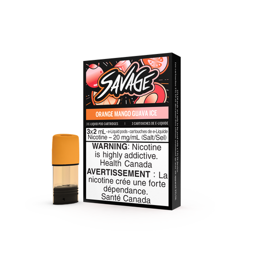 Savage STLTH Pods - Orange Mango Guava Ice (3 Pack)